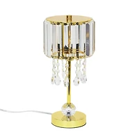 14" Gold Metal & Glass Table Lamp by Ashland®