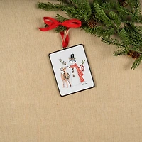 12ct. Snowman & Deer Ornament