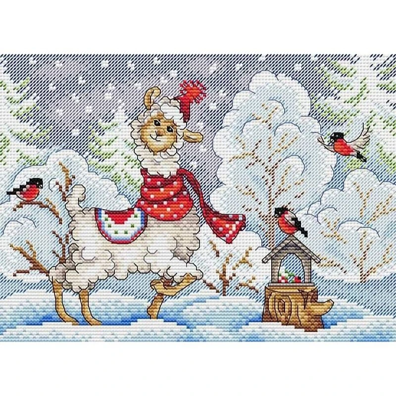 Mp Studia Winter Evening Cross Stitch Kit