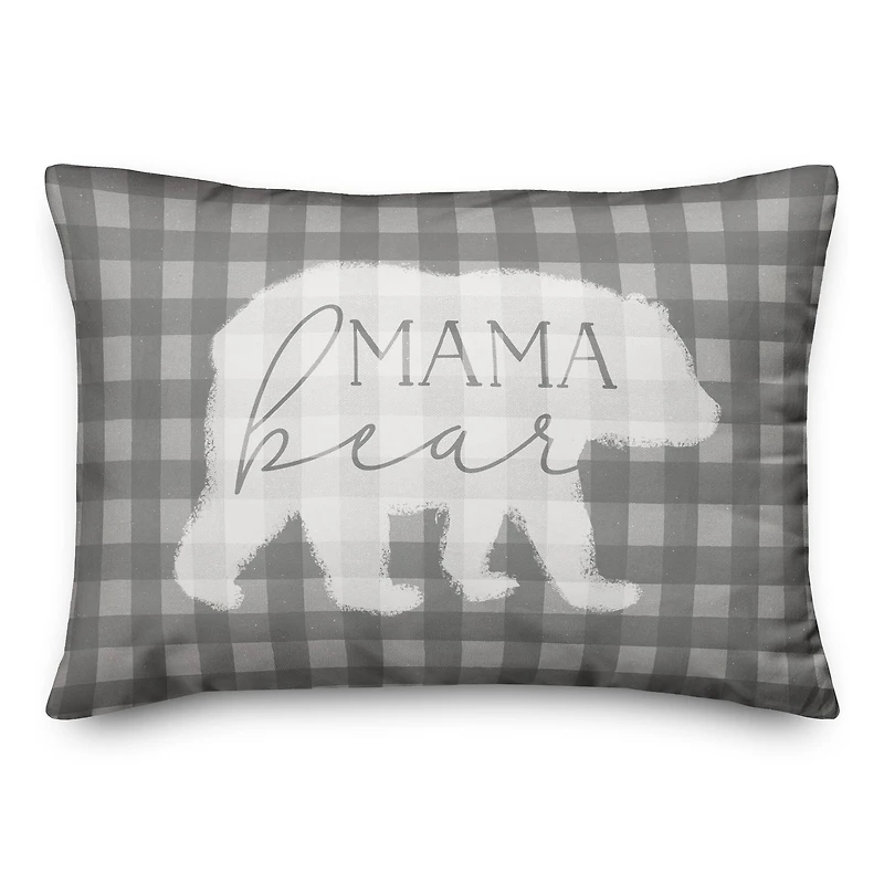 Mama Bear Throw Pillow