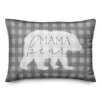 Mama Bear Throw Pillow