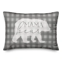 Mama Bear Throw Pillow