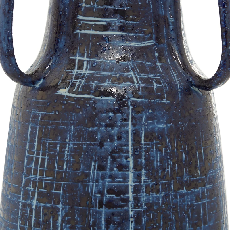 Blue Ceramic Contemporary Vase