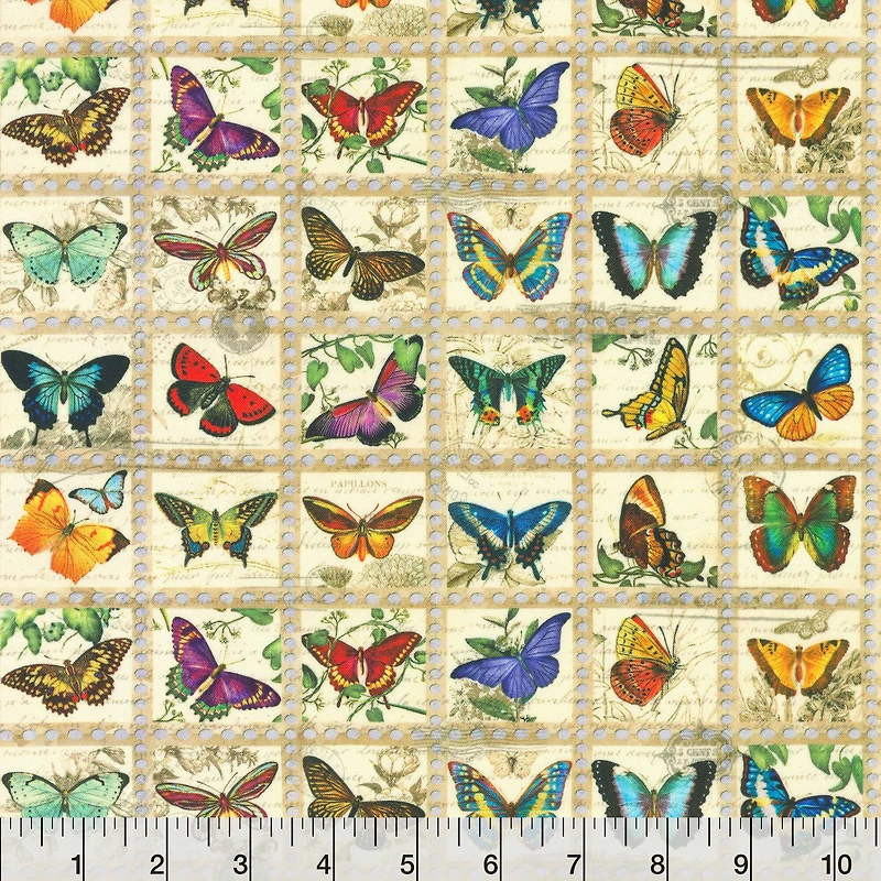 Robert Kaufman Butterflies Cotton Fabric