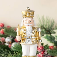Glitzhome® Christmas Resin Nutcracker Stocking Holder Set