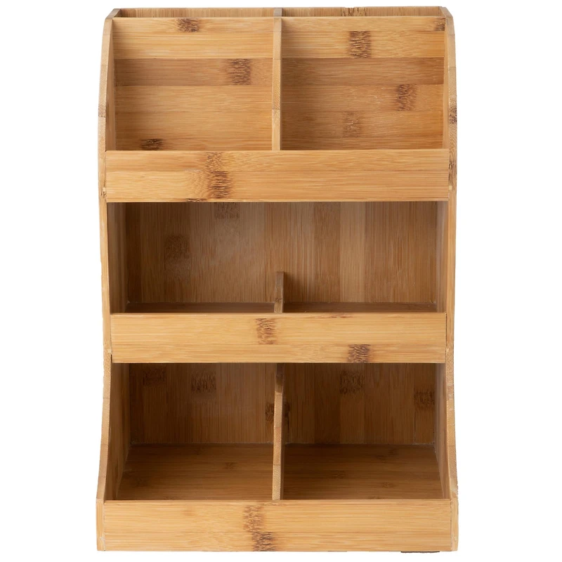 Mind Reader 8-Section Bamboo Organizer