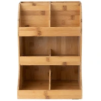 Mind Reader 8-Section Bamboo Organizer