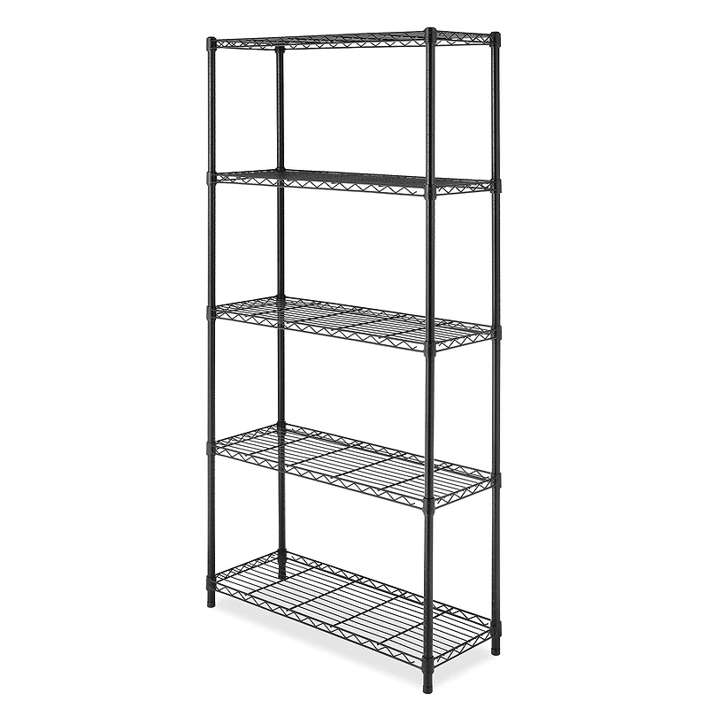 Whitmor 5-Tier Black Supreme Shelves