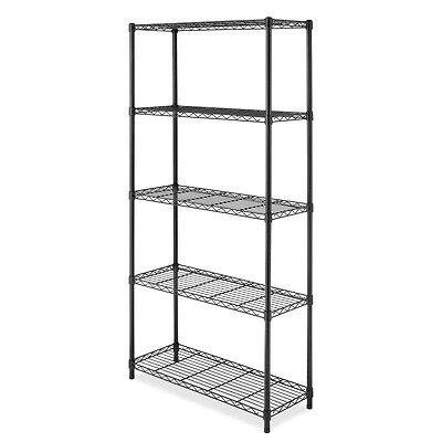 Whitmor 5-Tier Black Supreme Shelves