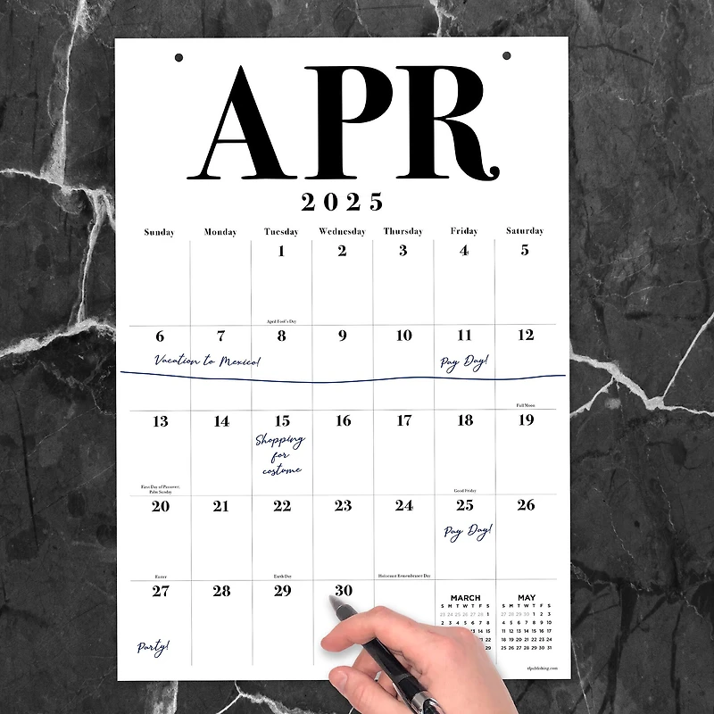 TF Publishing Medium 2025 Art Poster Wall Calendar