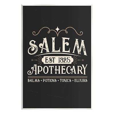 Stupell Industries Salem Apothecary Vintage Sign Wall Plaque