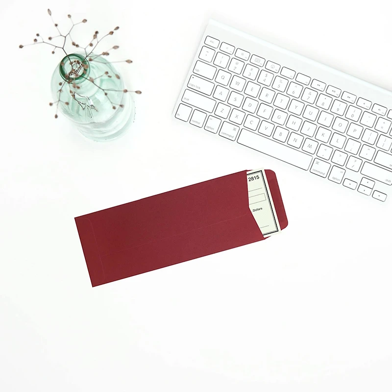 JAM Paper 4.125" x 9.5" Red #10 Policy Envelopes, 50ct.