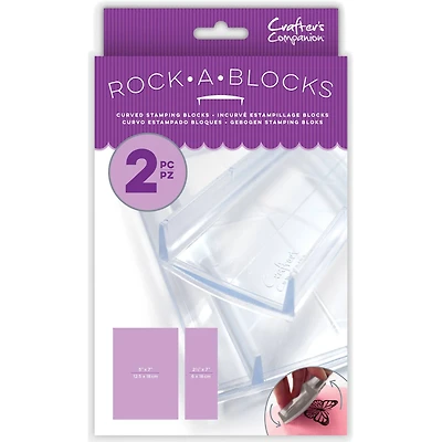 Crafter's Companion Clear Rock-A-Blocks Stamping Blocks Set