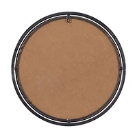 24" Silver Contemporary Metal Wall Mirror