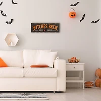 24" Halloween “Witches Brew" Wood Wall Sign