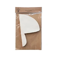 Hello Honey® 2 Pack 8.5" Brown & Cream with Gold Glitter Edge Honeycomb Mushroom Folded Paper Ornaments