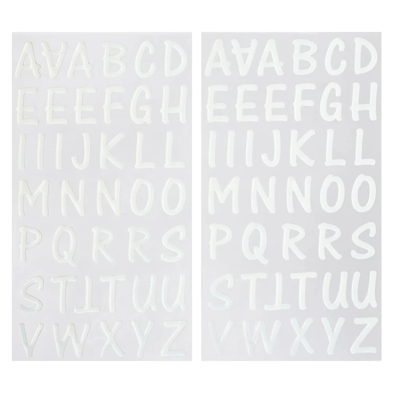 White Epoxy Alphabet Stickers by Recollections™