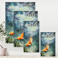 Designart - Fox Over A Night Sky