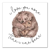 Bear Love Canvas Wall Art