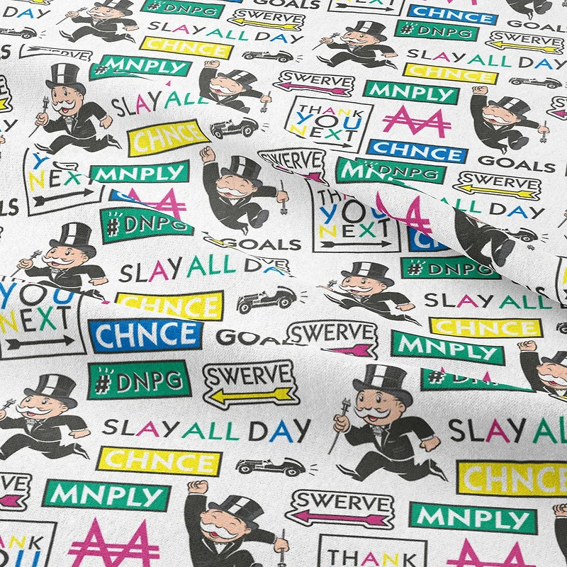 Camelot® Fabrics Monopoly® Block Icons Cotton Fabric
