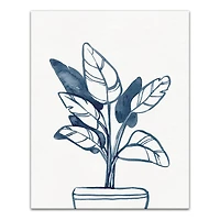 Indigo Palms 16" x 20" Canvas Wall Art