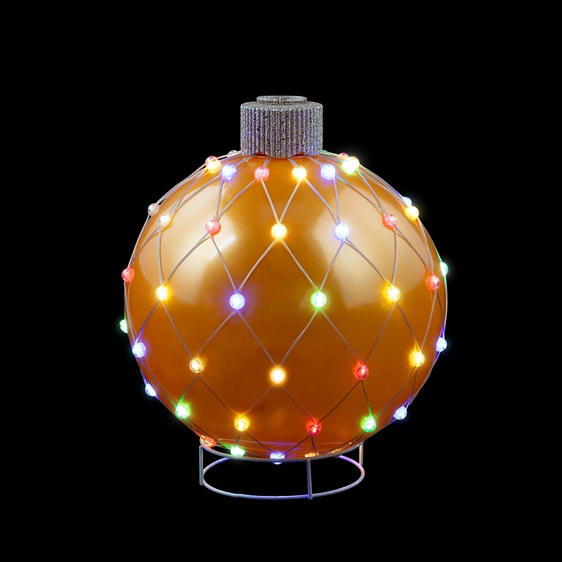 21" Gold Outdoor Lightshow Ornament