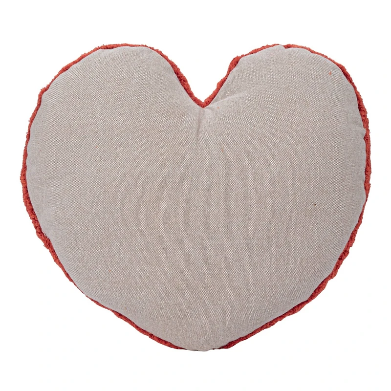 Hello Honey® Red, Yellow & Blue Cotton Tufted Heart Pillow Set