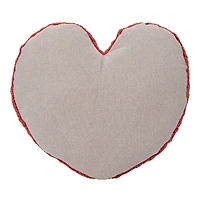 Hello Honey® Red, Yellow & Blue Cotton Tufted Heart Pillow Set