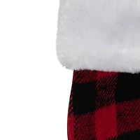 7" Alpine Chic Shepherd's Check Stocking