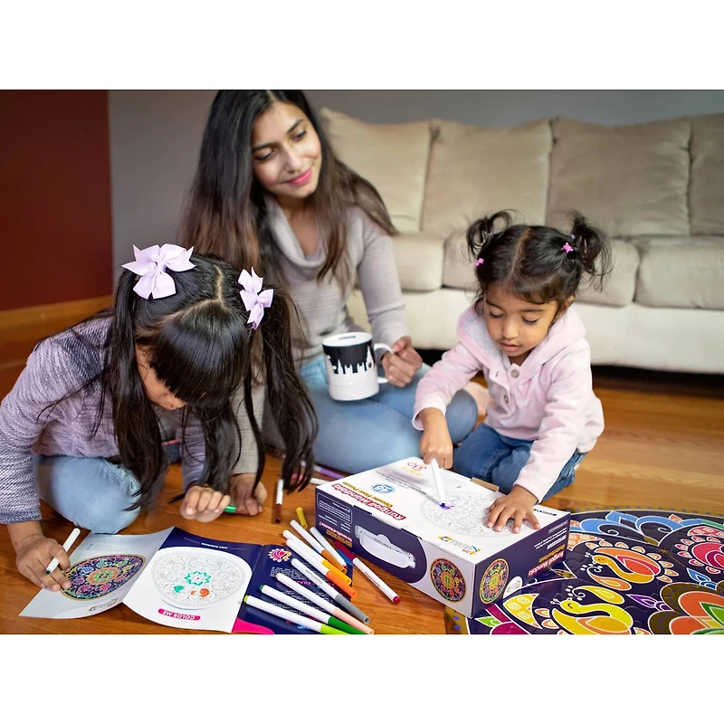 Kulture Khazana Rangoli Mandala 48 Piece Floor Puzzle