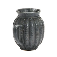 Hello Honey® 2.5qt. Matte Black Stoneware Fluted Pitcher