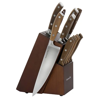 Kenmore® Elite Cooke 14-Piece Dark Brown Stainless Steel Cutlery Set