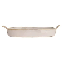 Hello Honey® 13.75" White Classic Elegance Stoneware Baker