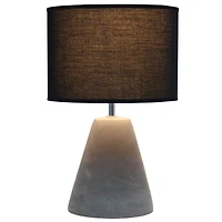 Simple Designs™ 14.5" Pinnacle Concrete Table Lamp