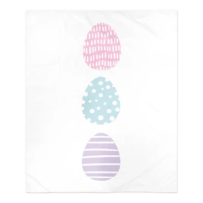 Tri Eggs Blanket 50" x 60" Sherpa Fleece Blanket