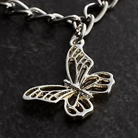 Charmalong™ Silver Plated Butterfly Charm by Bead Landing™