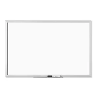 U Brands Silver Aluminum 36" x 24" Framed Magnetic Dry Erase Board