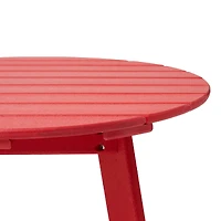 Glitzhome® 32" Red Round Outdoor Coffee Table