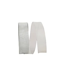 Reliant Silver Mesh Metallic Wired Ribbon