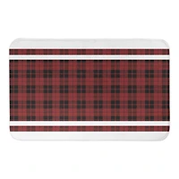 Christmas Plaid Bath Mat