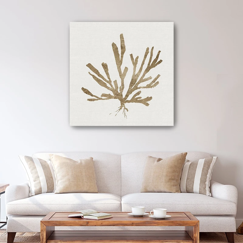 Metallic Coral I Canvas Giclee