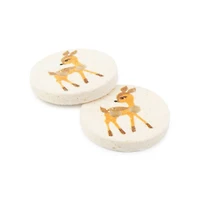 Dritz® 15mm Natural Recycled Cotton Deer Button, 9ct.