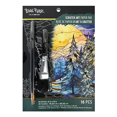 Brea Reese™ 6" x 8" Stained Glass Scratch Art Paper Pad