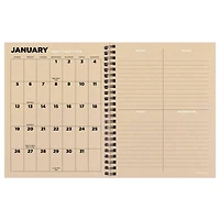 TF Publishing 2025 Medium Element Layers Weekly Monthly Spiral Planner