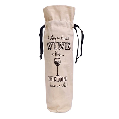Personality Case™ Day Without Canvas Wine Bag