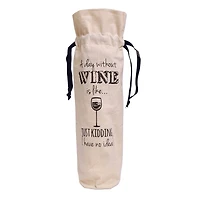 Personality Case™ Day Without Canvas Wine Bag