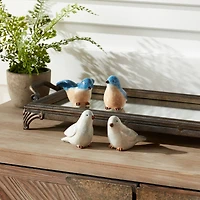 3" Blue Bird Figurine Set