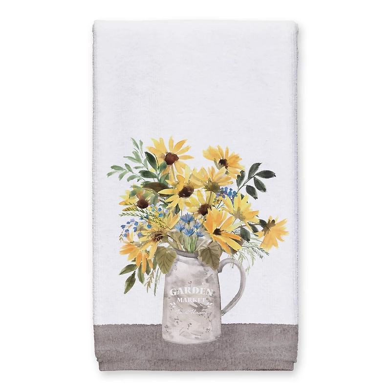 Pitcher of Sunflowers Market 16" x 25" Towel Set