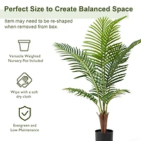 Glitzhome® 3.5ft. Potted Faux Areca Palm Tree