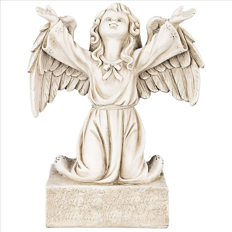 Design Toscano 14" Look to the Heavens Memorial Garden Angel Statue